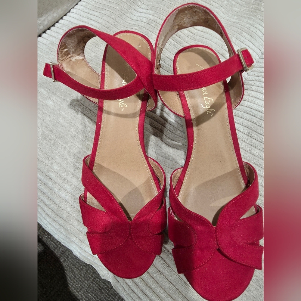 American Eagle Outfitters Red Sandals